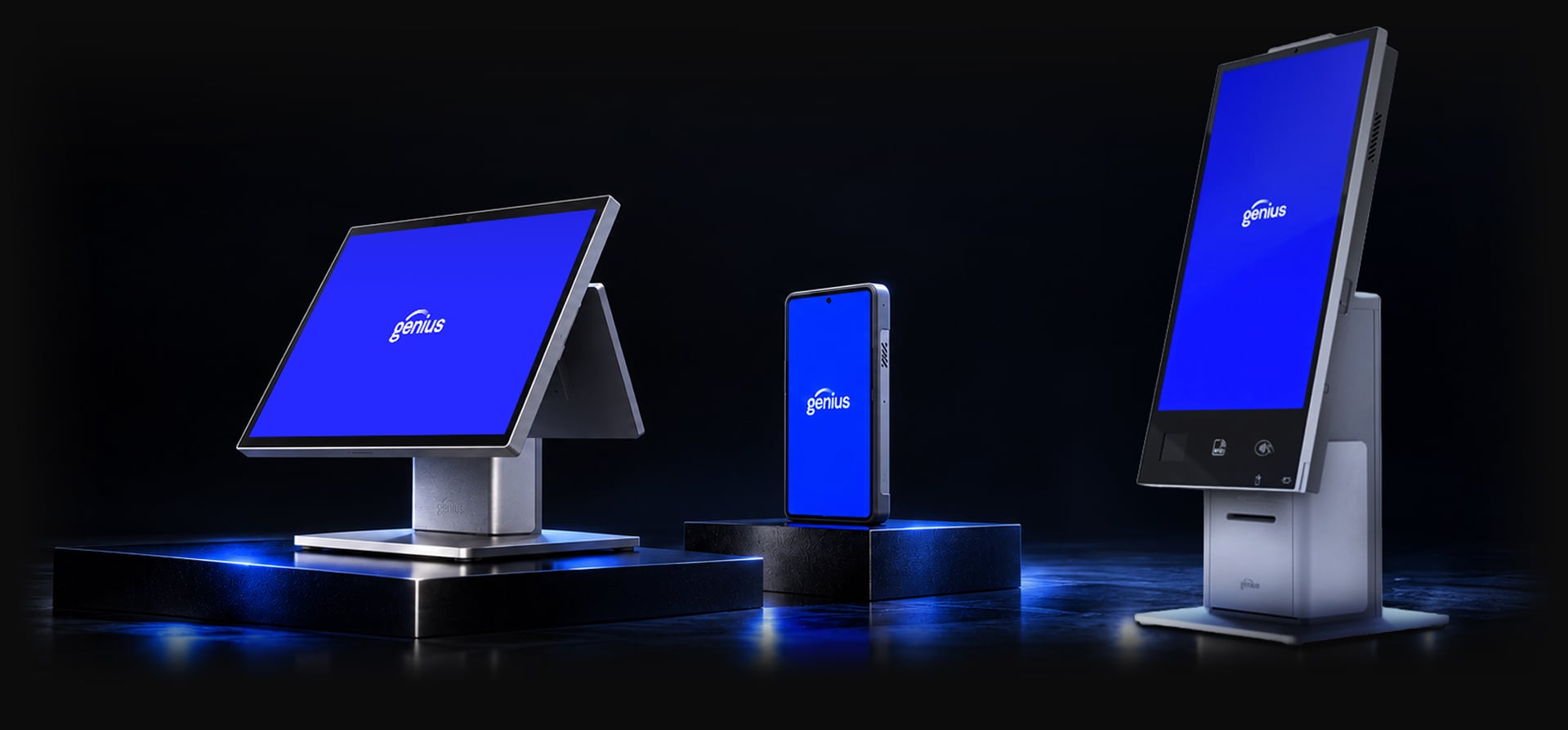 Collage of various Global Payments POS technology